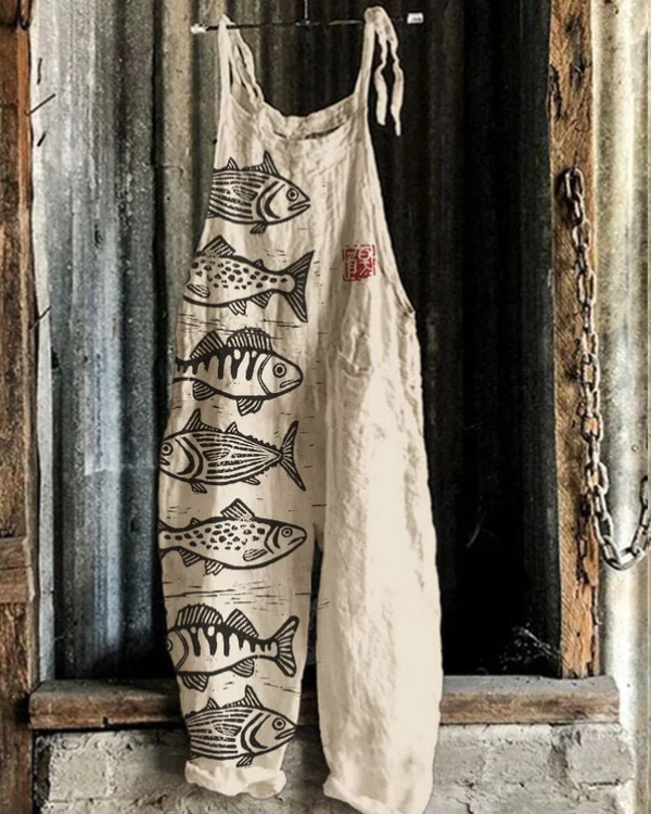 Lightweight artisan jumpsuit Sicily